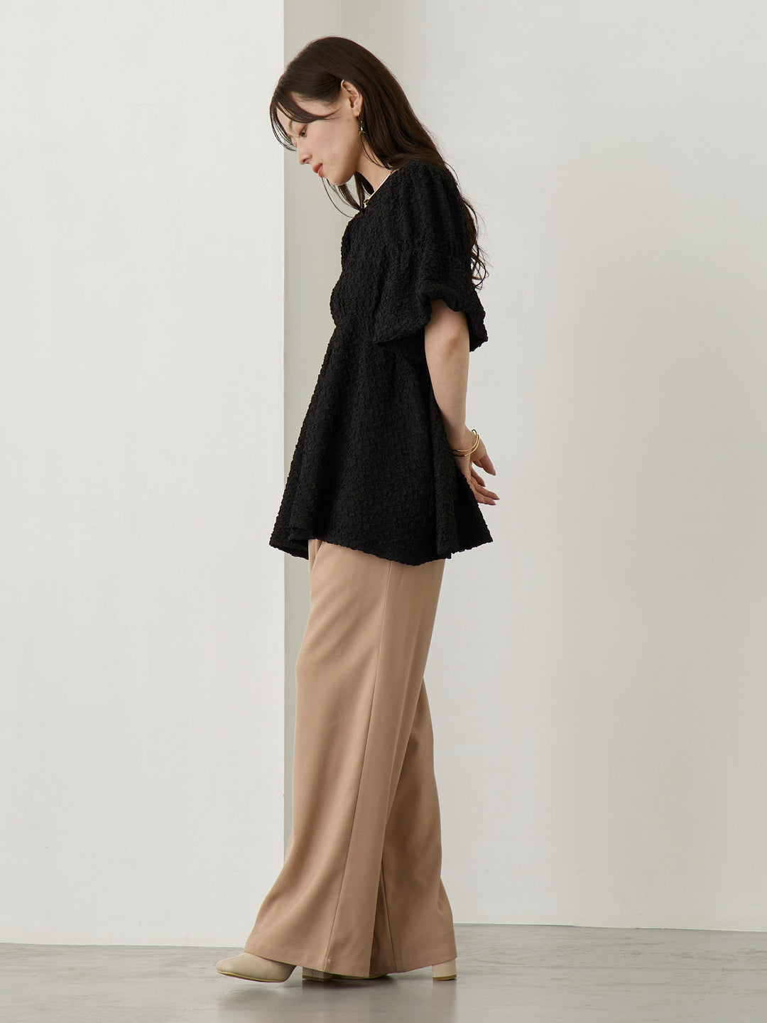 ホイップ2wayトップス Black