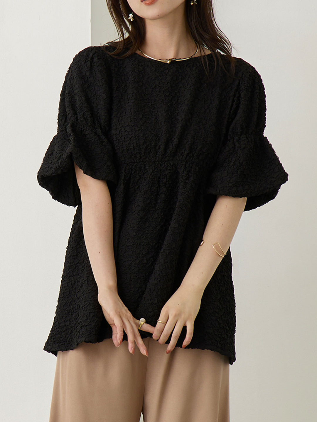 ホイップ2wayトップス Black