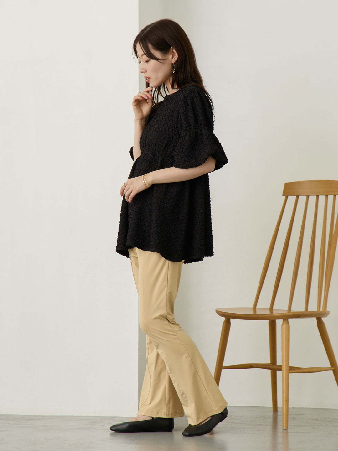 ホイップ2wayトップス Black