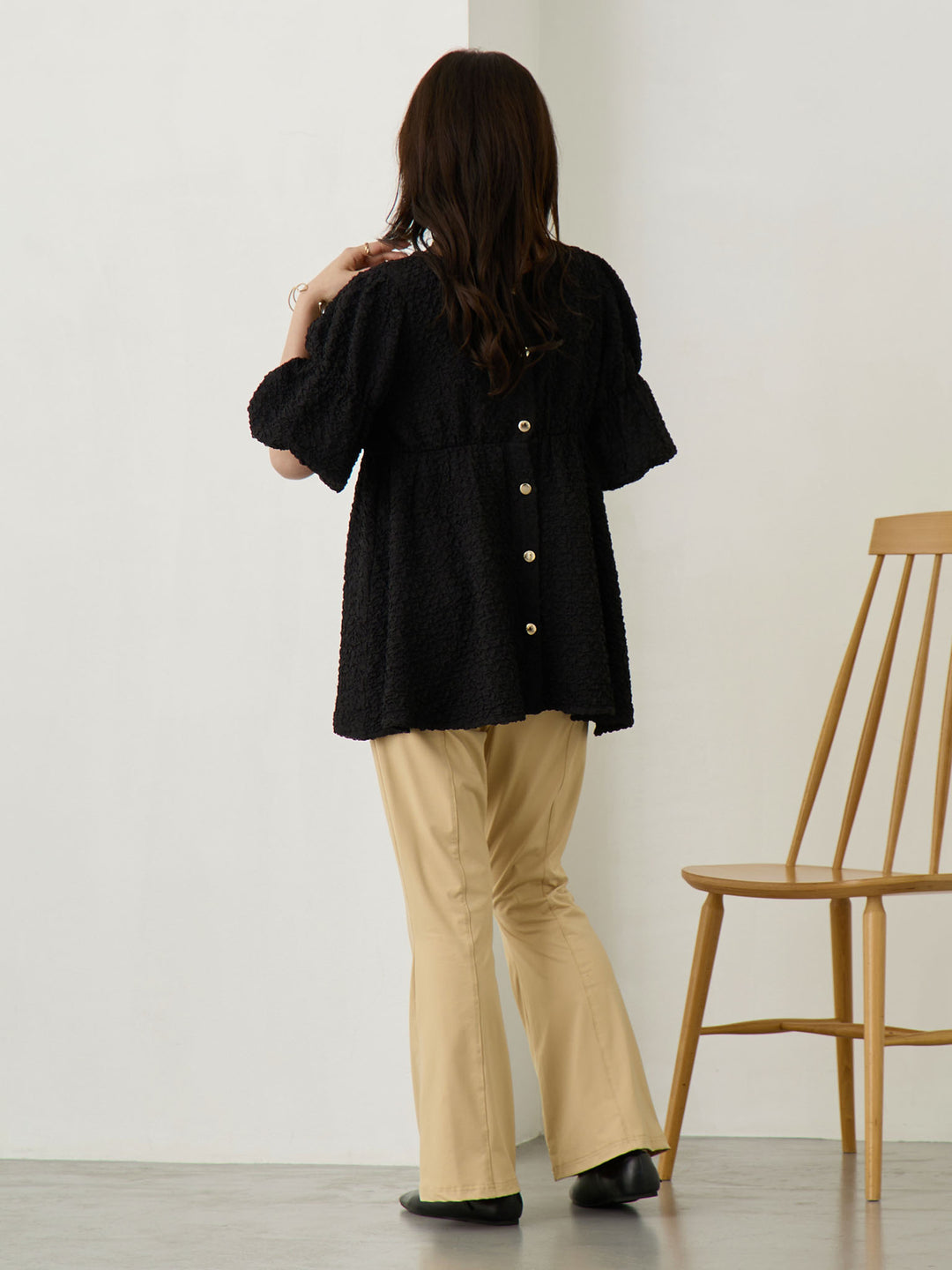 ホイップ2wayトップス Black