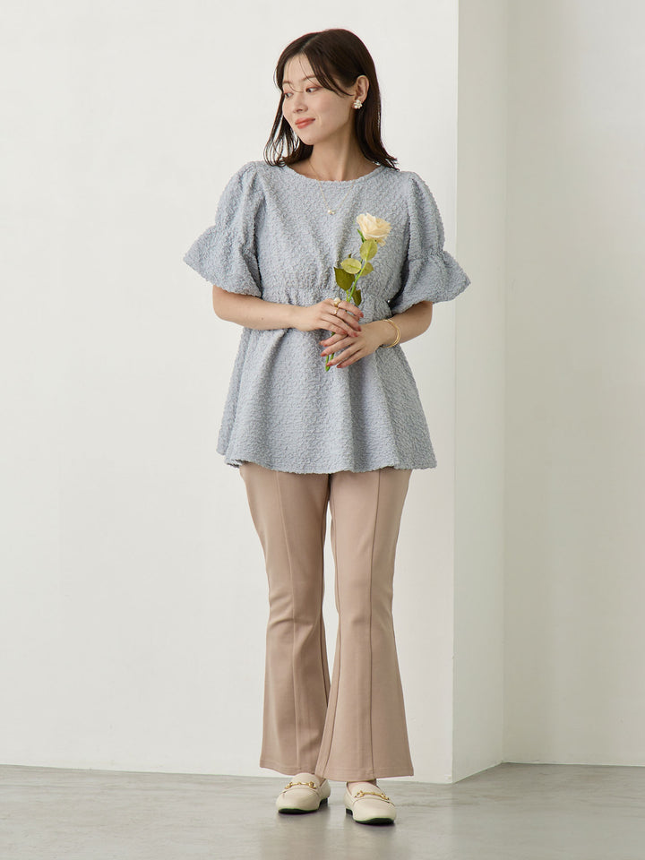 ポンチフレアパンツ Beige