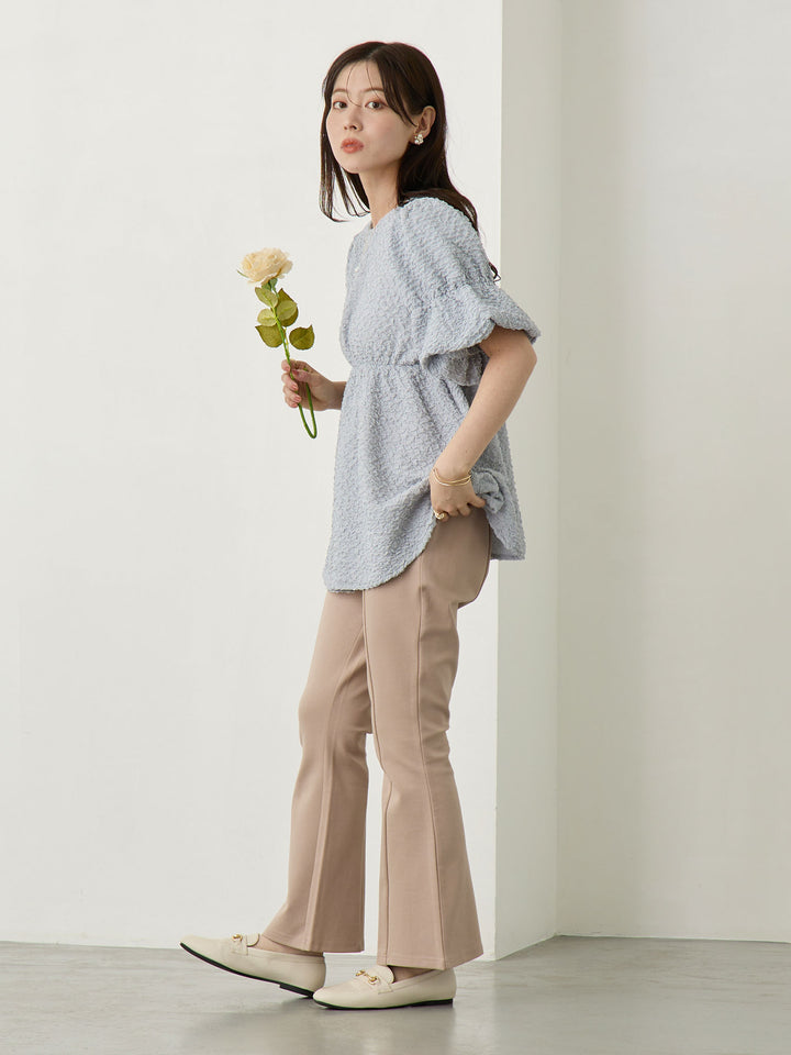 ポンチフレアパンツ Beige