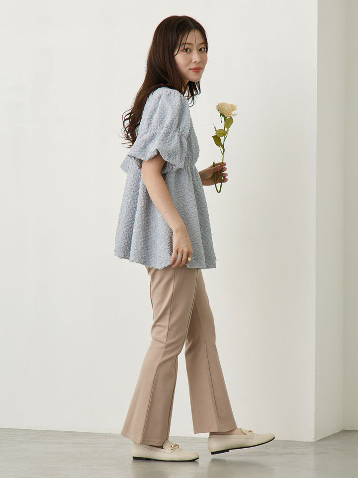 ポンチフレアパンツ Beige