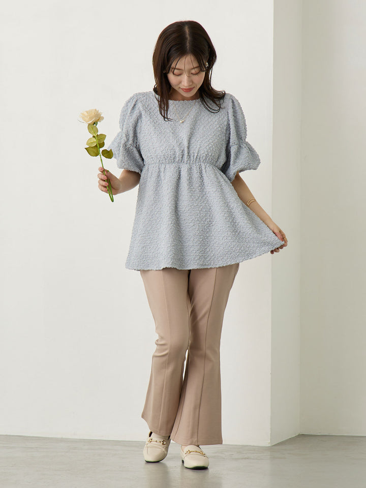 ポンチフレアパンツ Beige