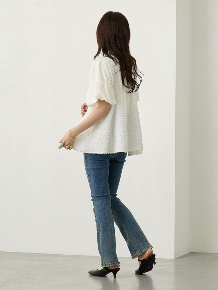 Maternity Flare Denim Blue