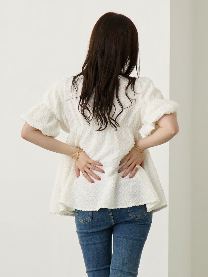 ホイップ2wayトップス White
