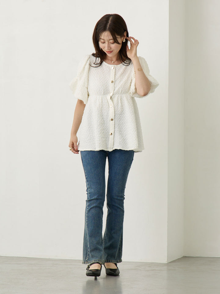 Maternity Flare Denim Blue