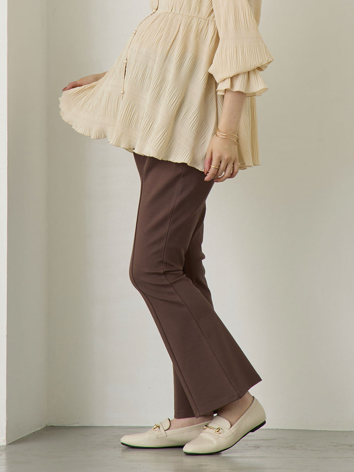 ポンチフレアパンツ Brown