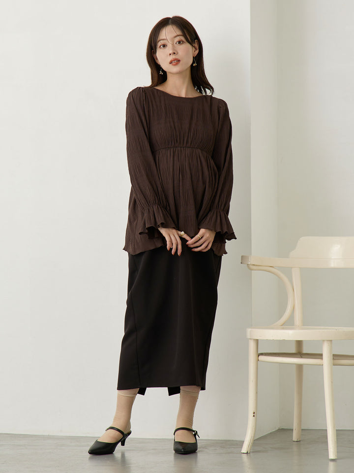 Maternity tight skirt for ceremonies, lace