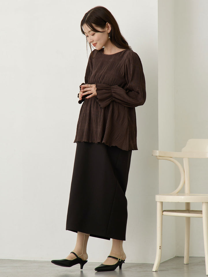 Maternity tight skirt for ceremonies, lace