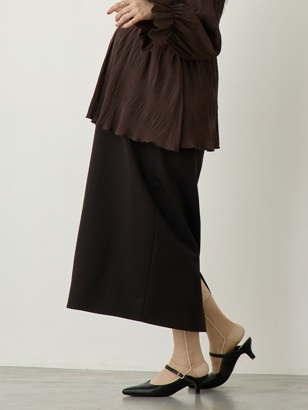 Maternity tight skirt for ceremonies, lace