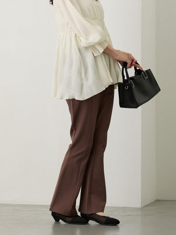 ポンチフレアパンツ Brown