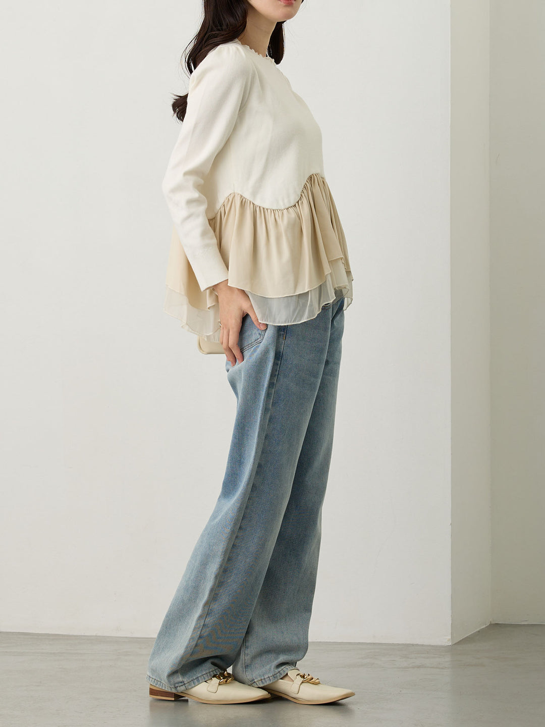 Maternity long denim Light blue