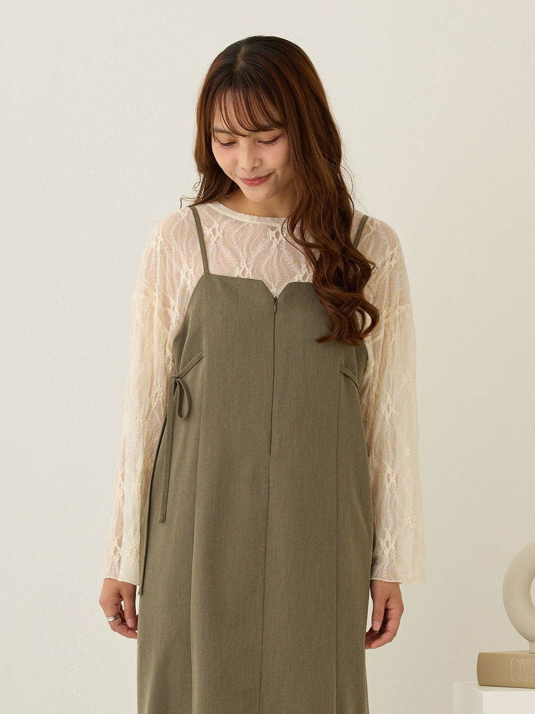 2wayレースカーディガン Ivory