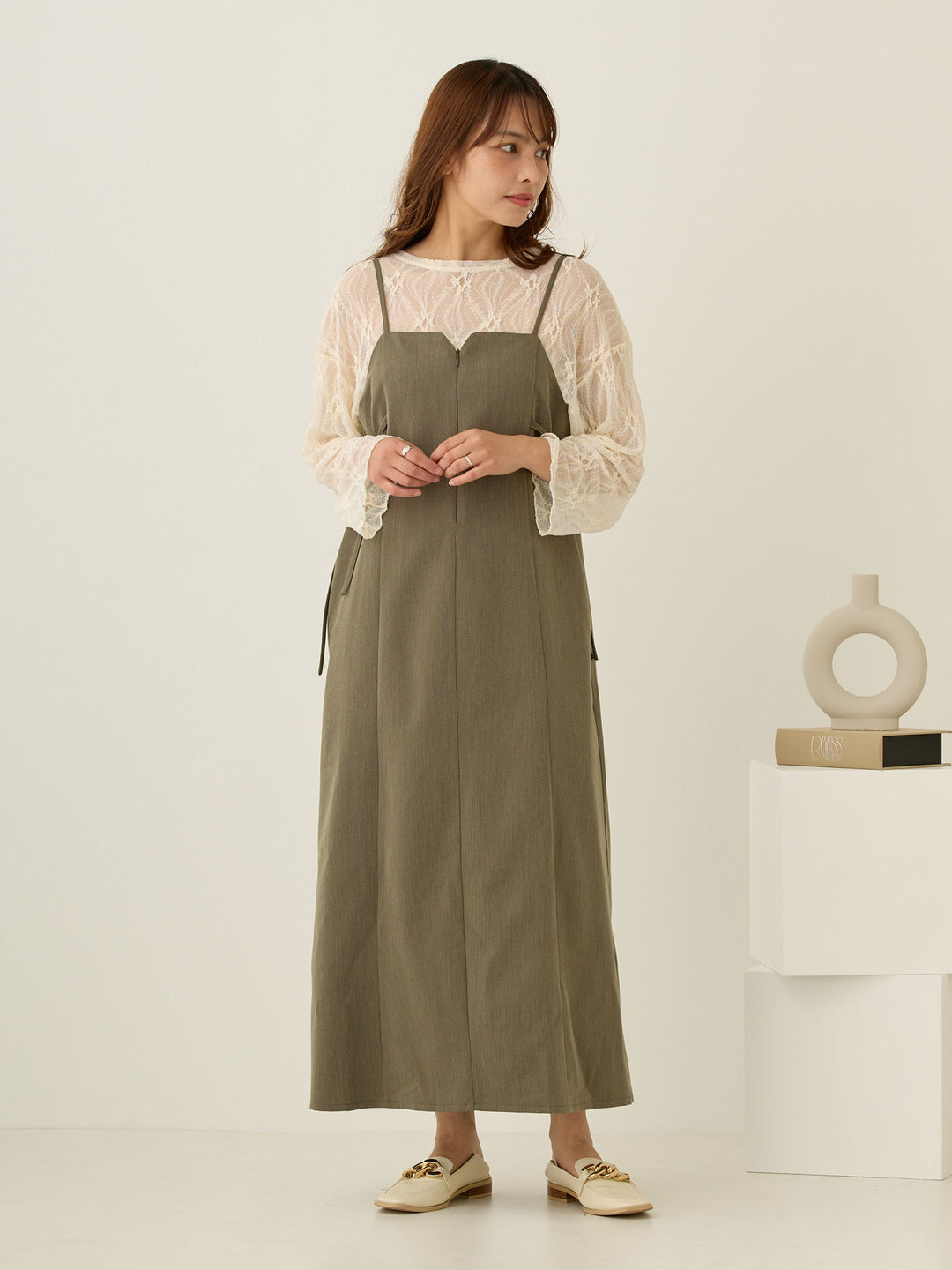 2wayレースカーディガン Ivory