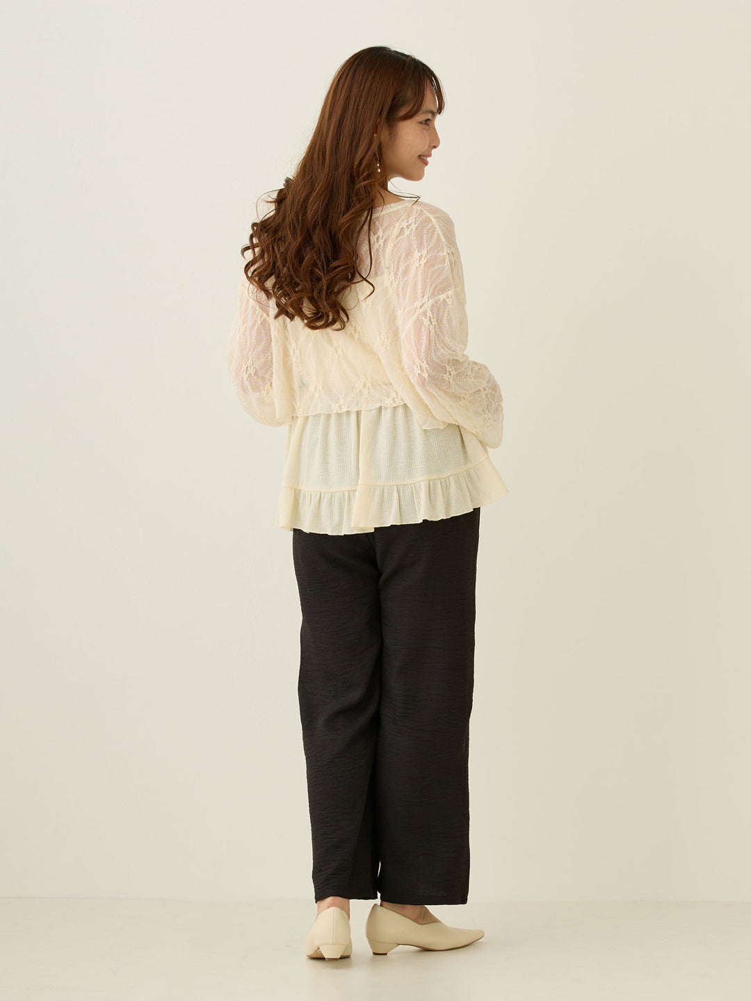 2wayレースカーディガン Ivory