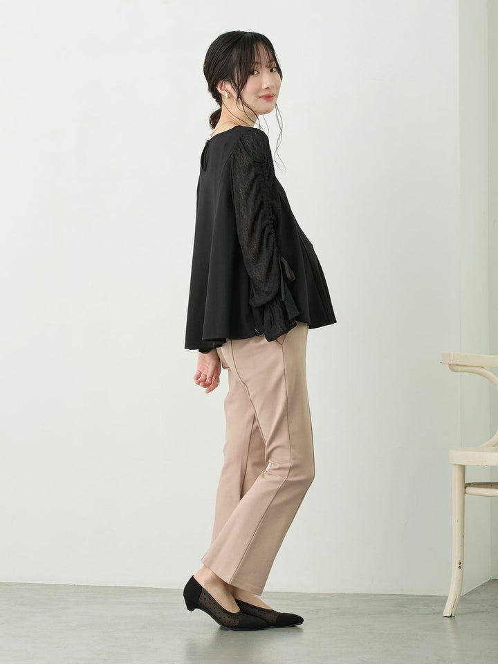 ポンチフレアパンツ Beige