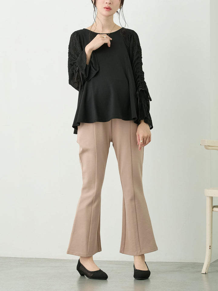 ポンチフレアパンツ Beige