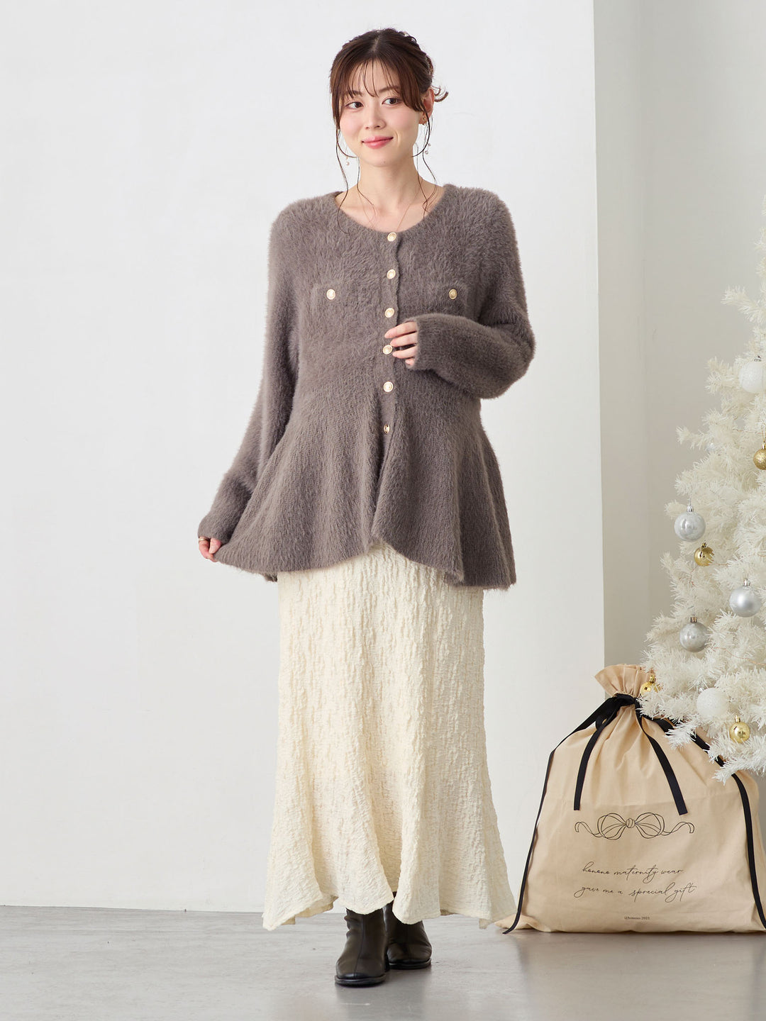 ストレッチマーメイドスカート Ivory