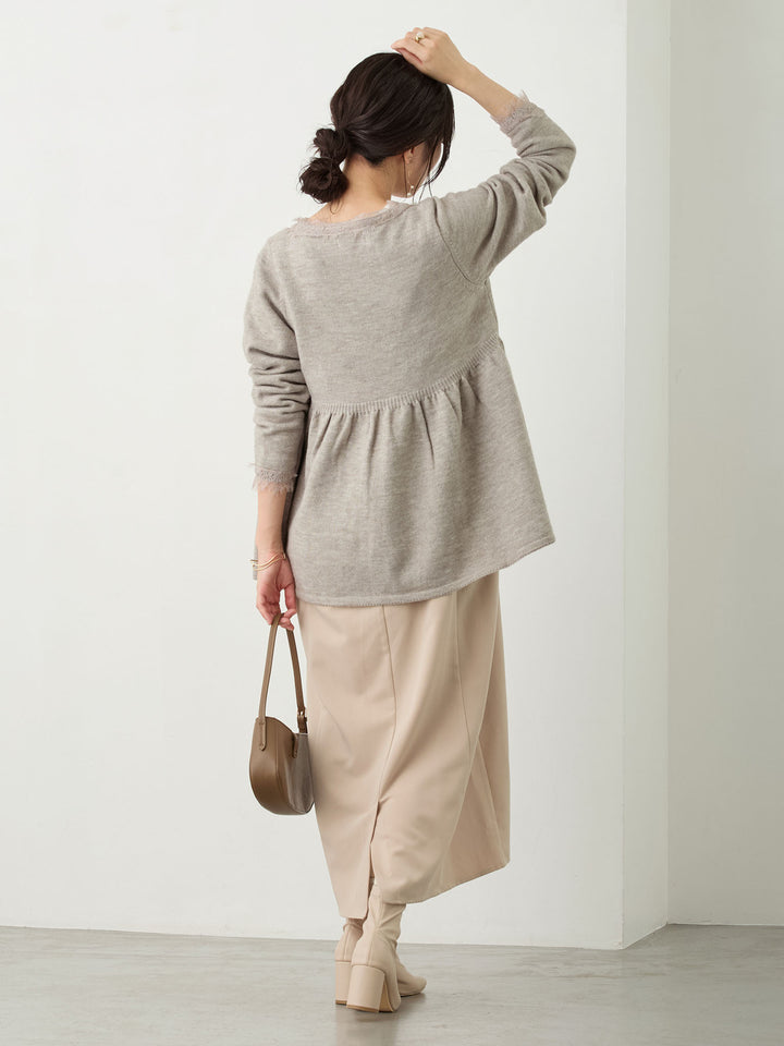 サイドリボンキャミワンピース Beige