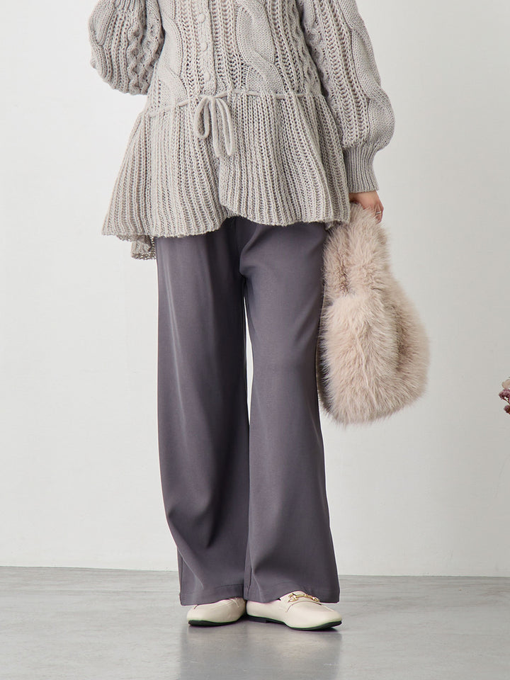 タックワイドパンツ Gray