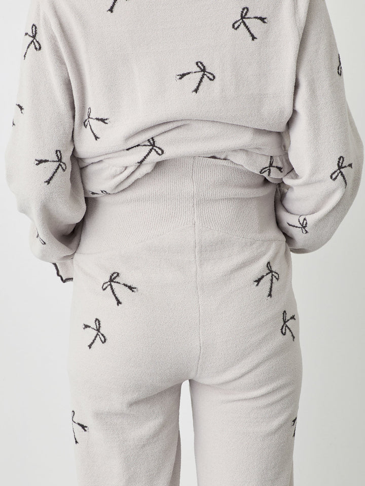 リボンふわパジャマセット Charcoal