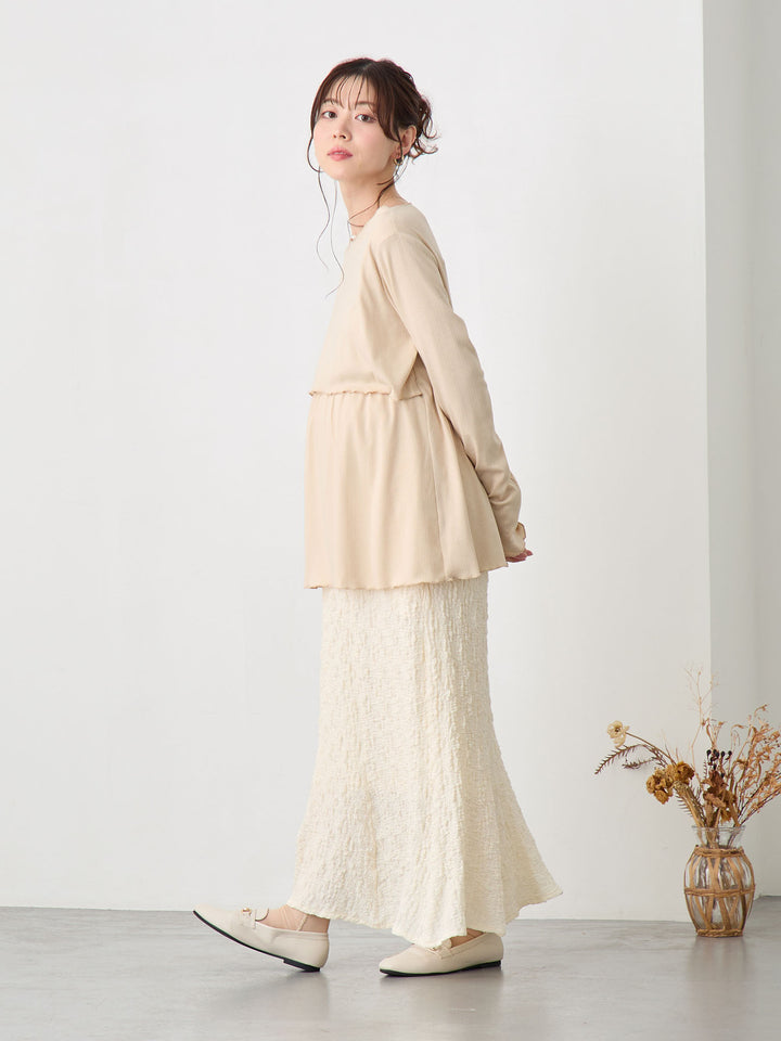 ストレッチマーメイドスカート Ivory