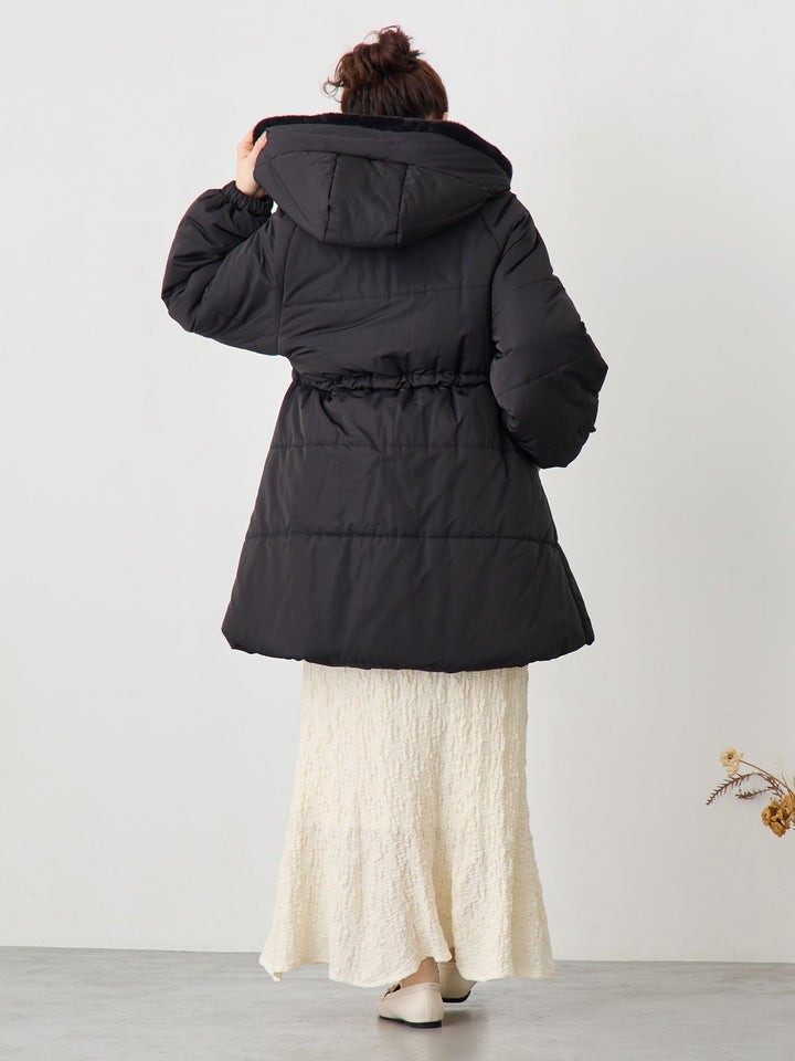 ダッカー付き中綿アウター Black