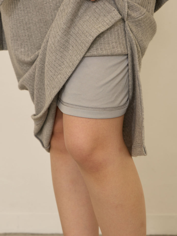 [Maternity/Nursing Clothes] Simple rib knit tight skirt Off White