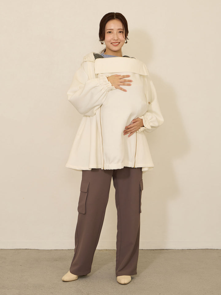 [Maternity/Postpartum] Casual pants Charcoal Gray