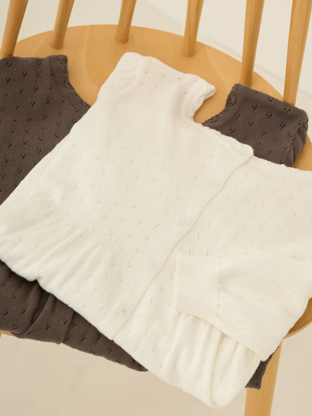 2wayアイレットカーディガン Ivory