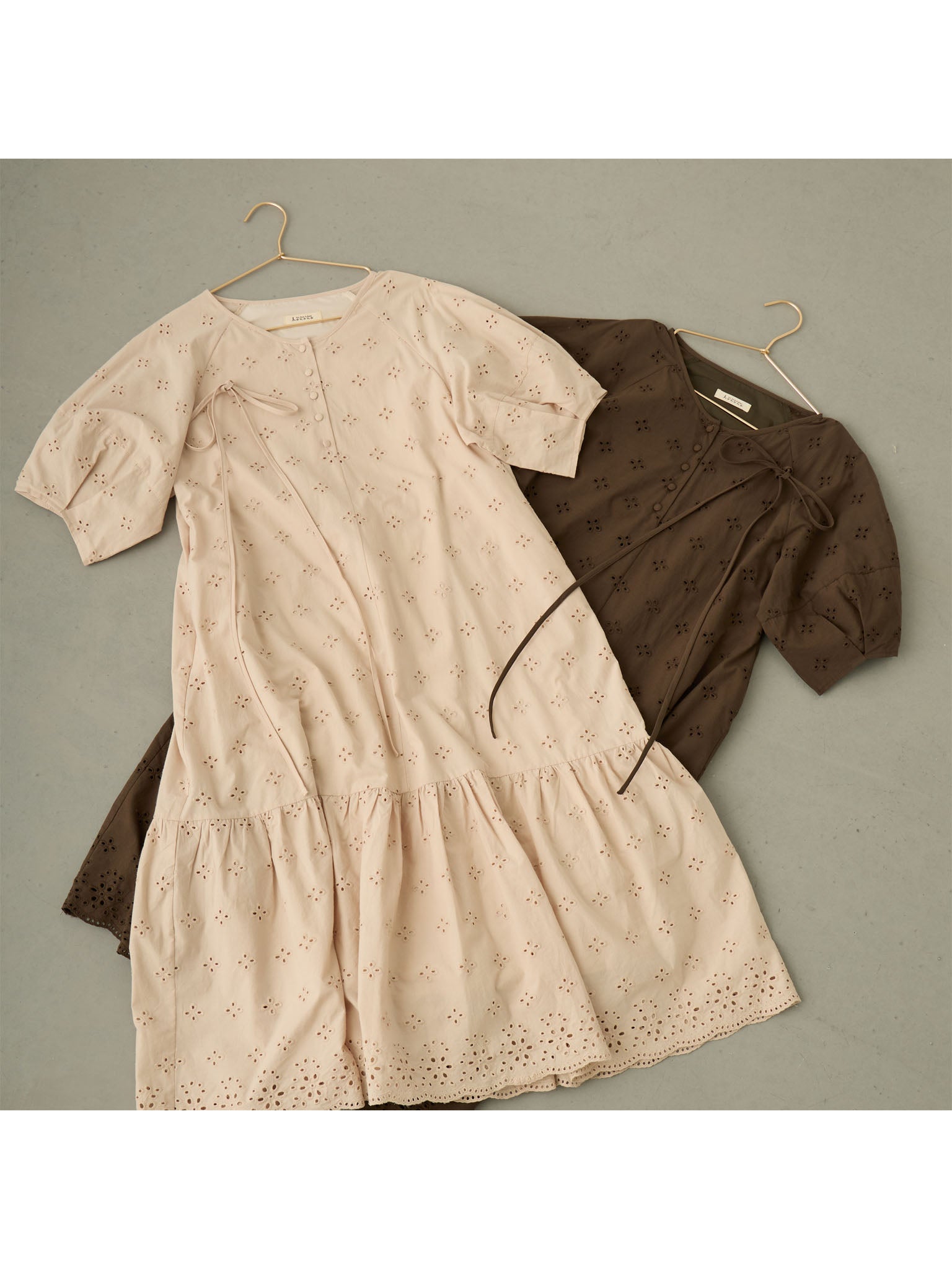 コットンレースワンピース Beige – honono for mom&baby