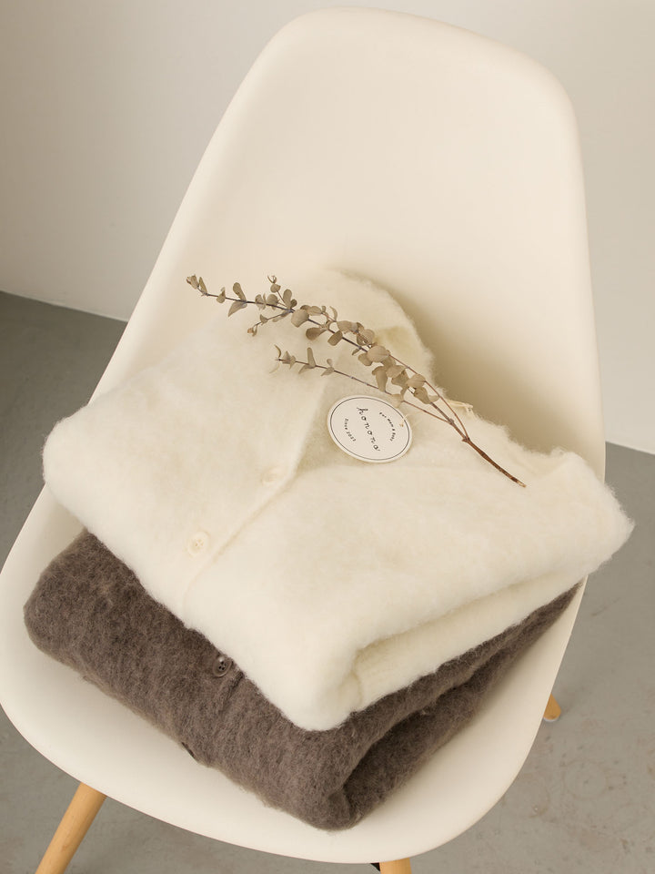 ふわシャギーカーディガン Gray