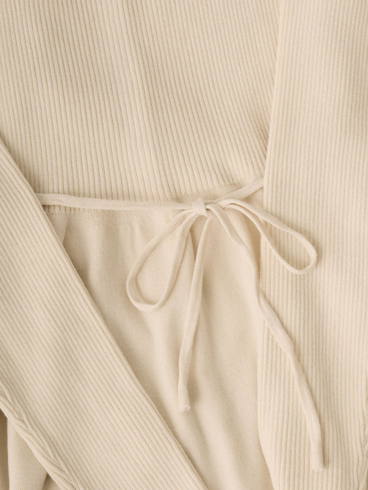 2wayペプラムニット Ecru