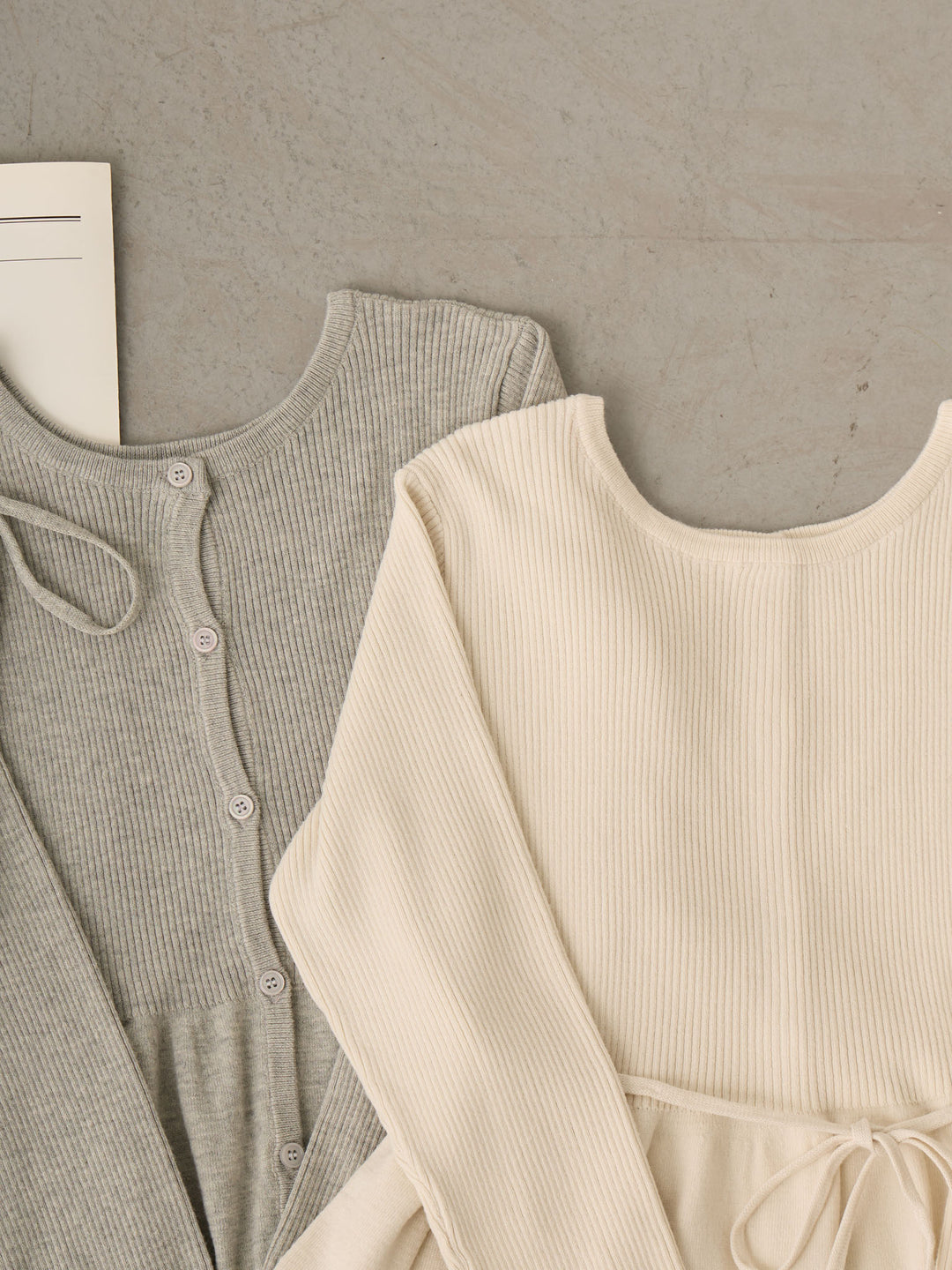 2wayペプラムニット Ecru