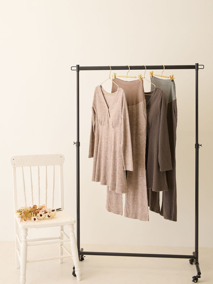 ズレないカップ付きルームトップス Charcoal Gray