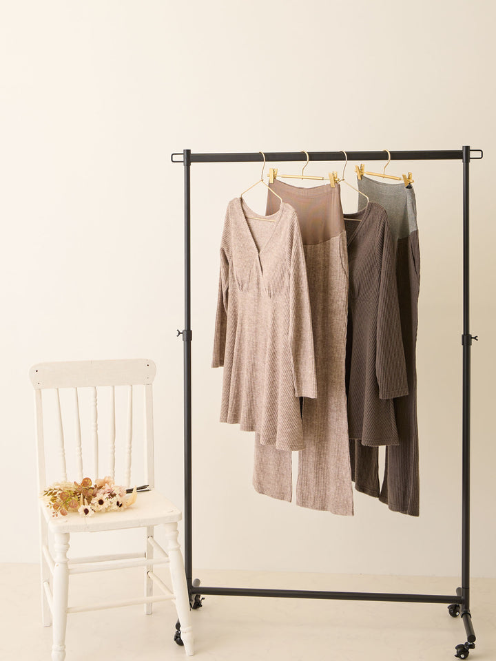 ハラマキ付きフレアパンツ Charcoal Gray