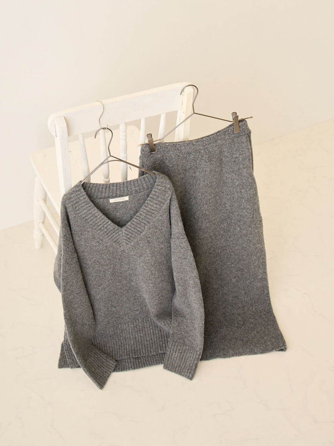 ニットタイトスカート Gray