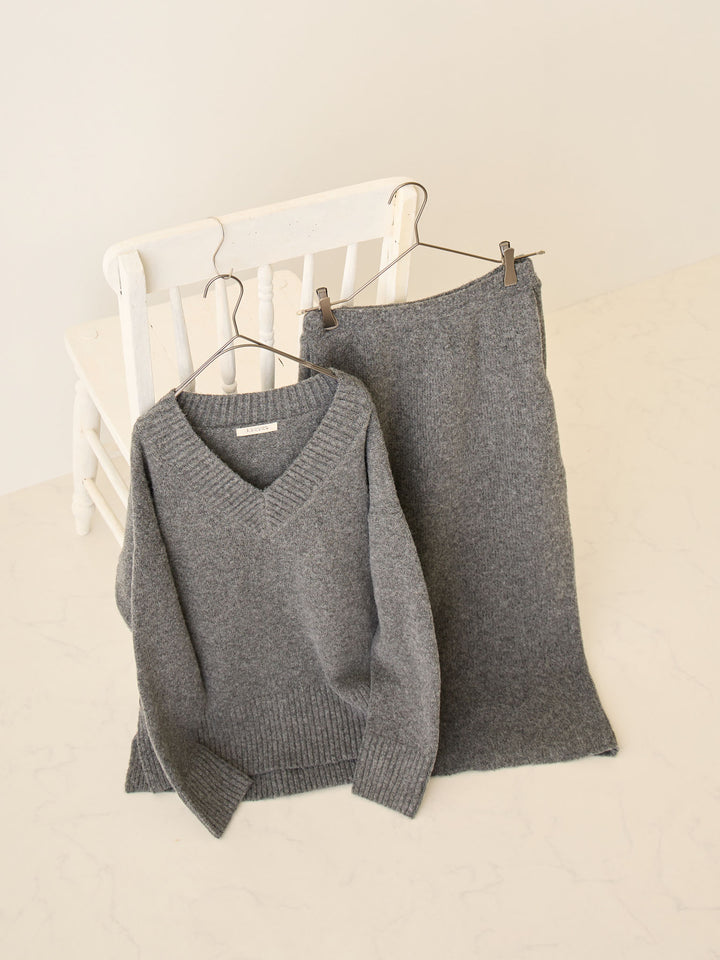 ニットタイトスカート Gray