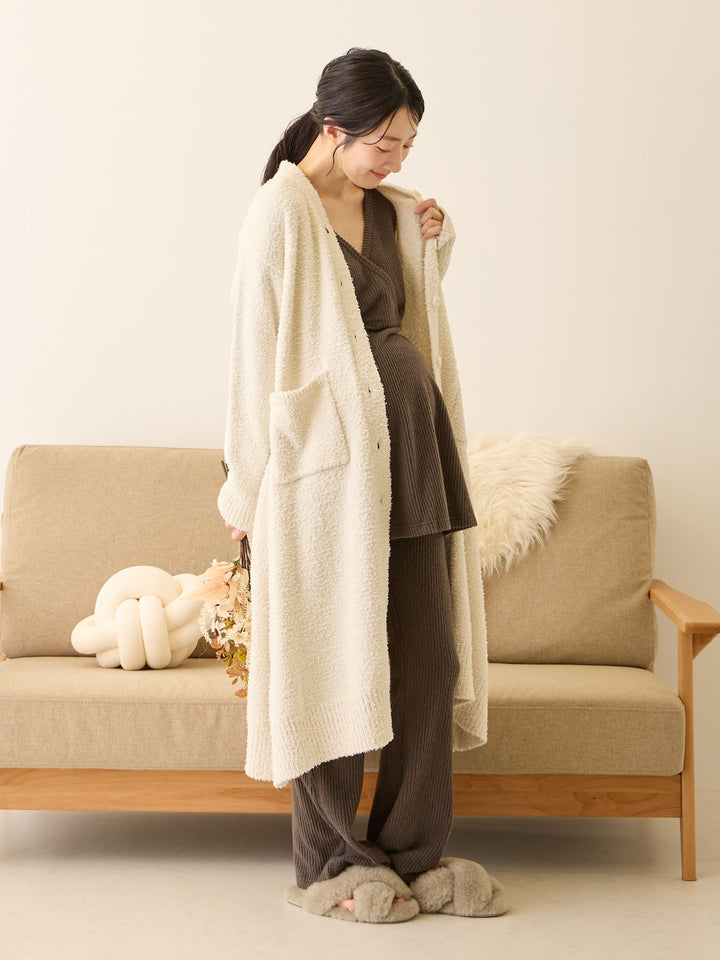 ふわふわカーディガンワンピース Ivory