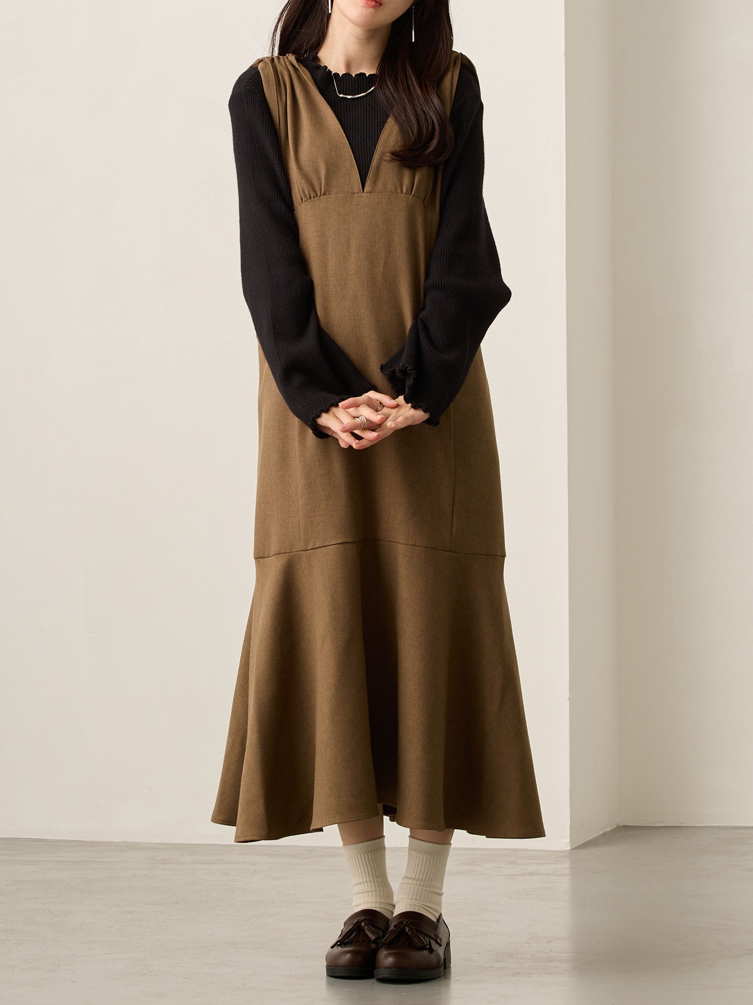 ツイードジャンパースカート Brown – honono for mom&baby