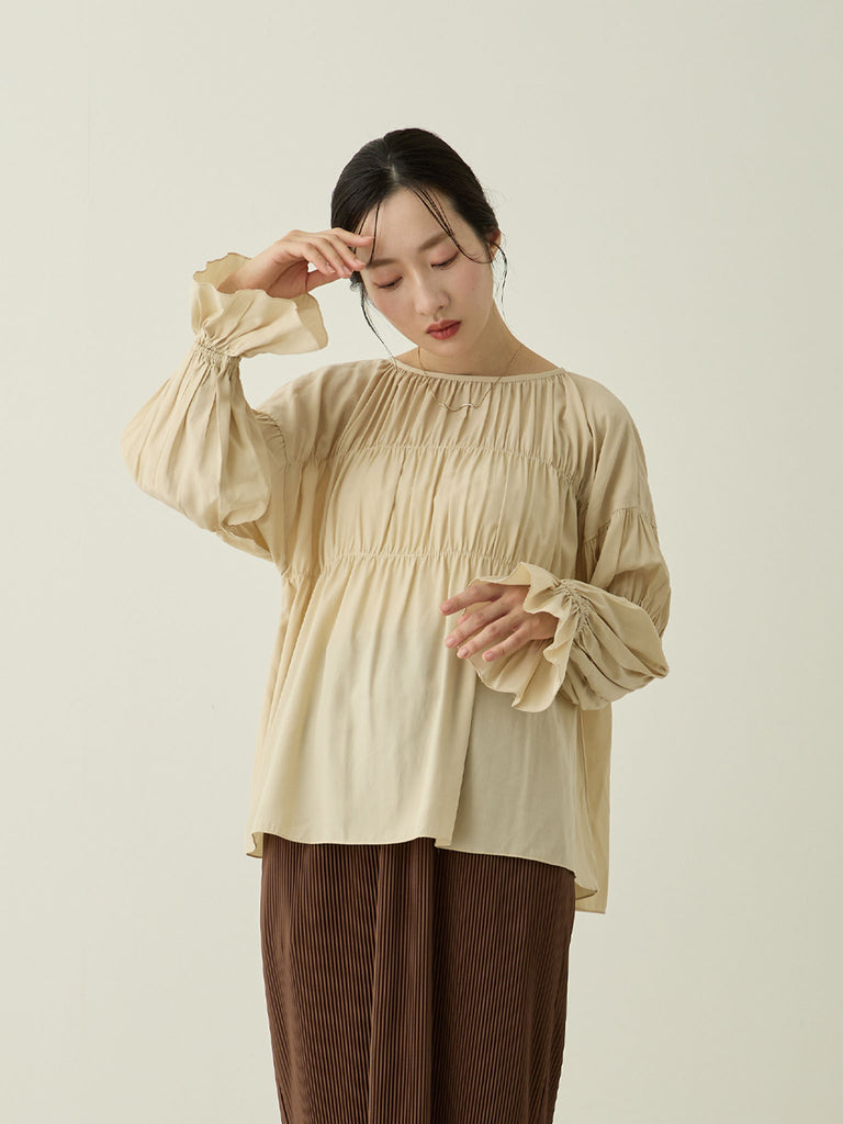 MM6 ベージュ 長袖チュニック42 MM6 ベージュ 長袖チュニック42 MM6 ベージュ 長袖チュニック42