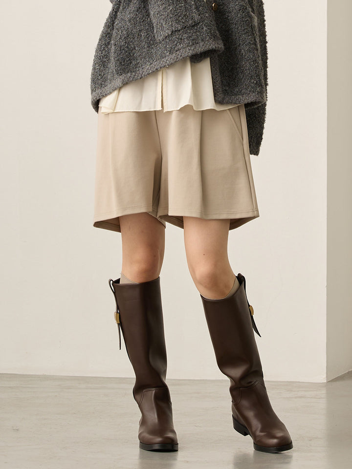 マタニティショートパンツ Greige