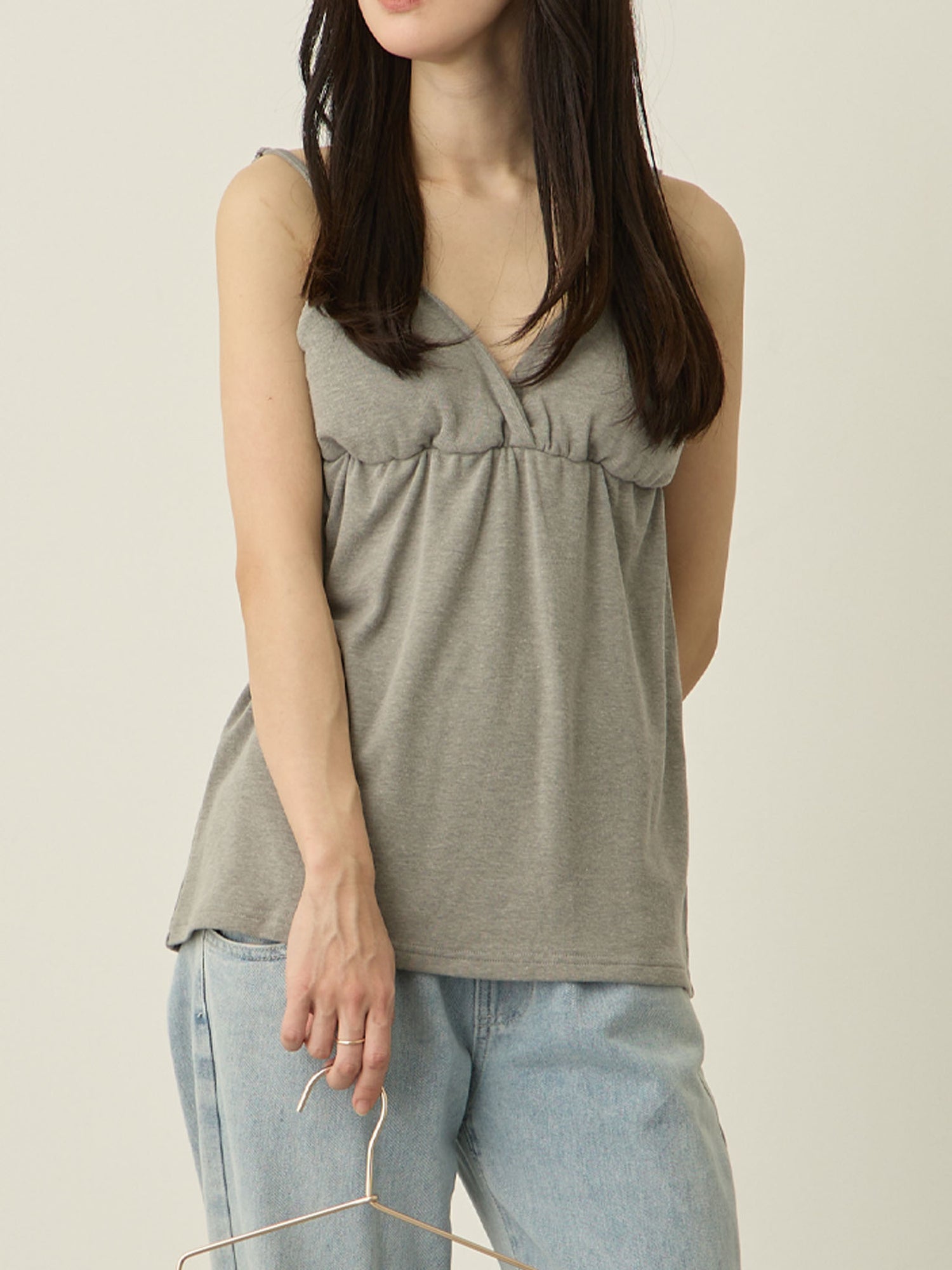 裏起毛カップ付きインナー Gray