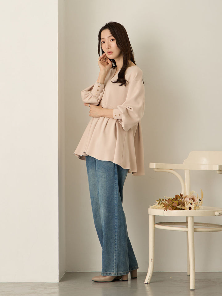 デニムロングパンツ Blue