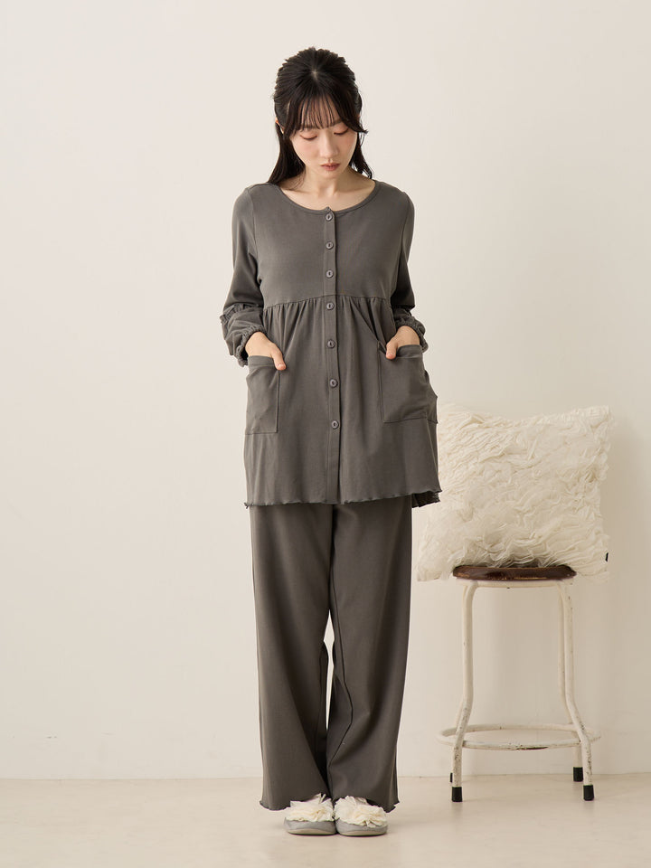 腹巻き付きルームセット Charcoal