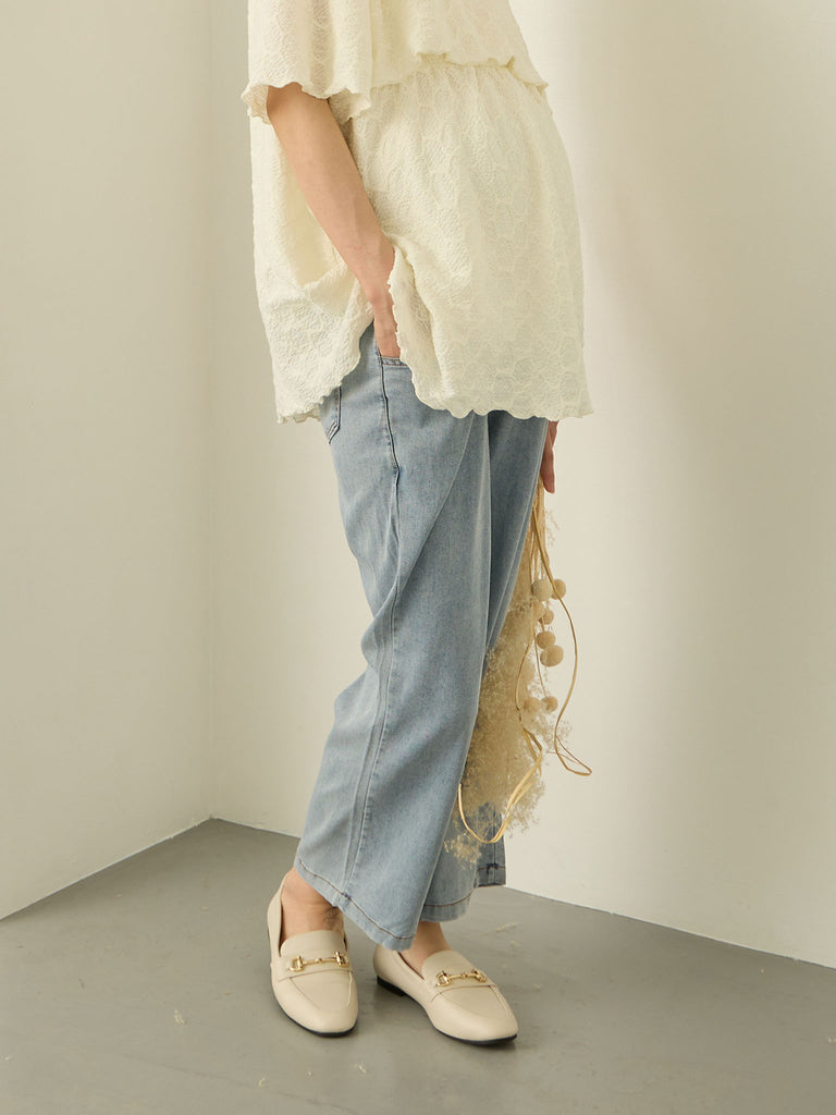 さらてろマタニティパンツ Light blue – honono for mom&baby
