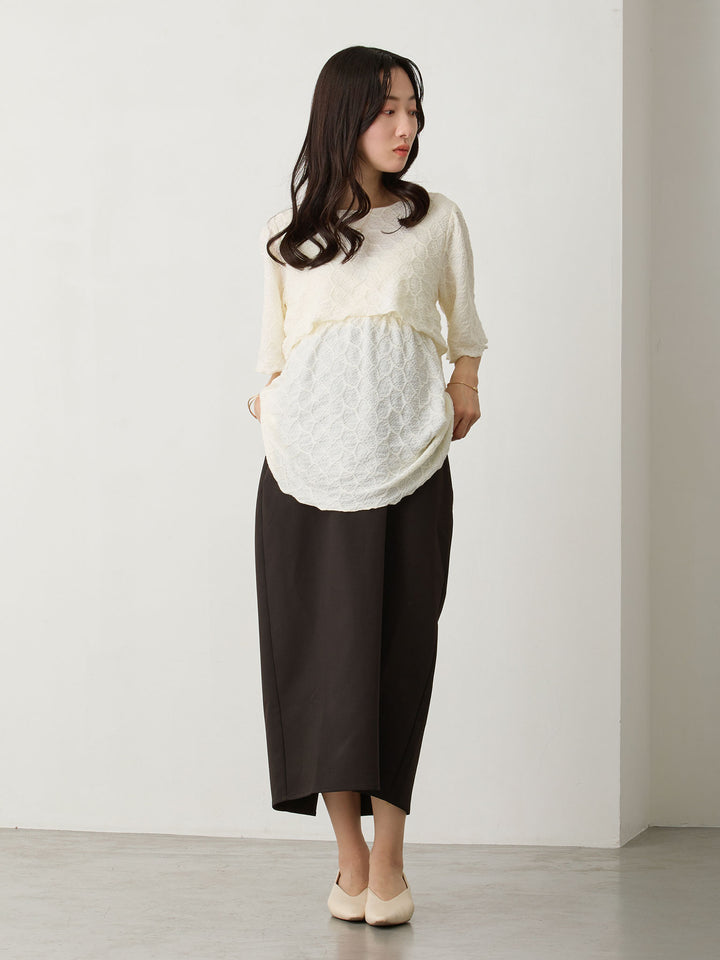 セレモニー対応・マタニティタイトスカート Black