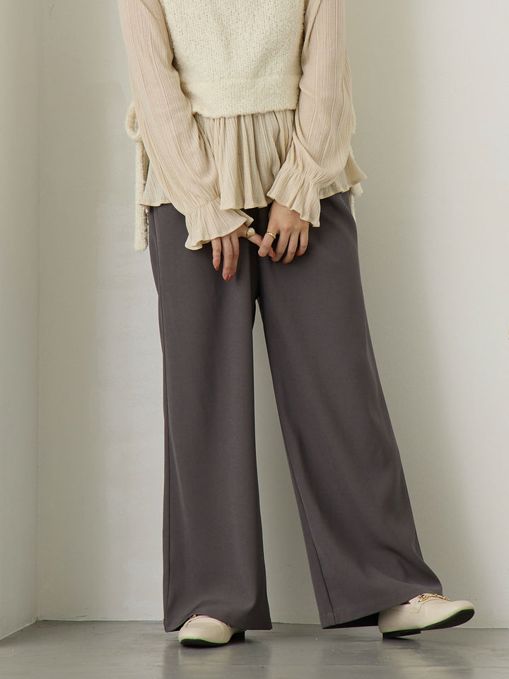 タックワイドパンツ Gray