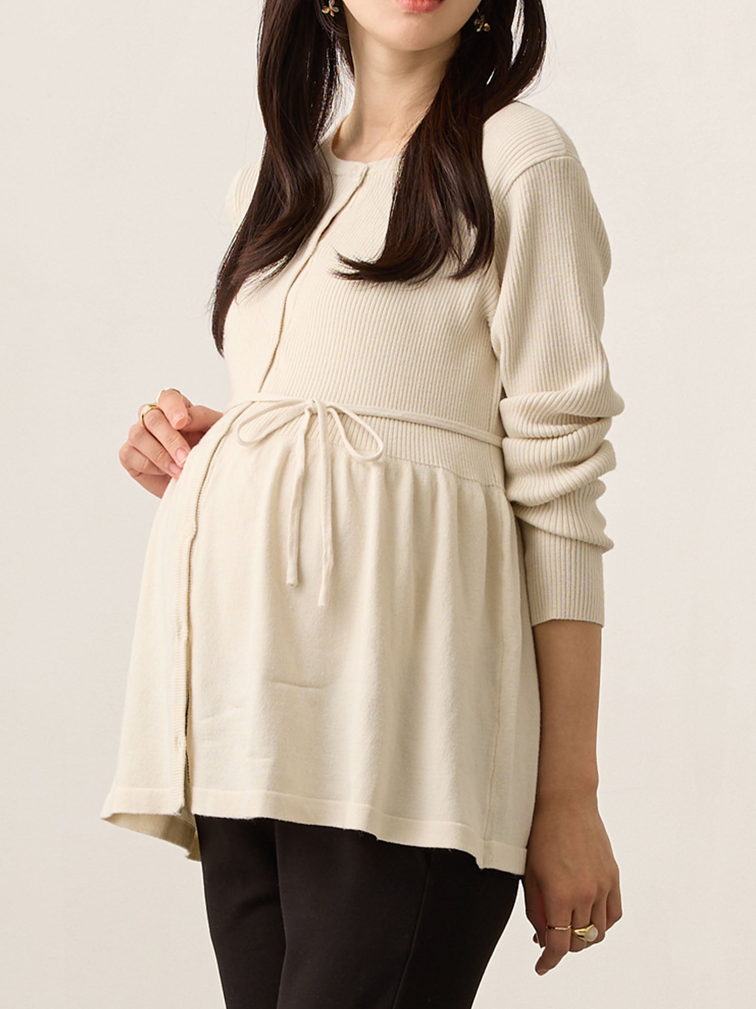 2wayペプラムニット Ecru – honono for mom&baby